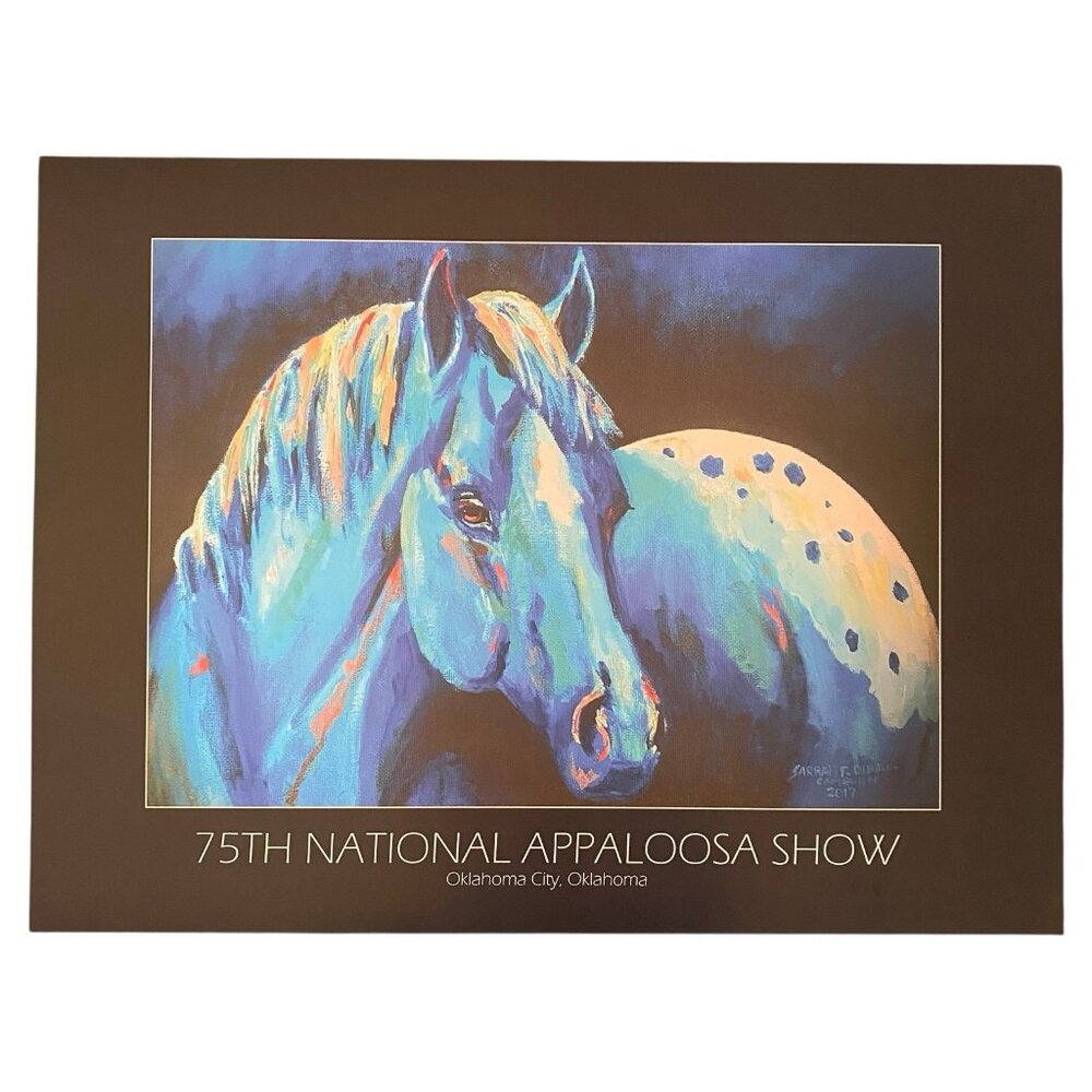 75th National Appaloosa Horse Show 2023 Poster Art Print Sarrah Dibble-Camburn